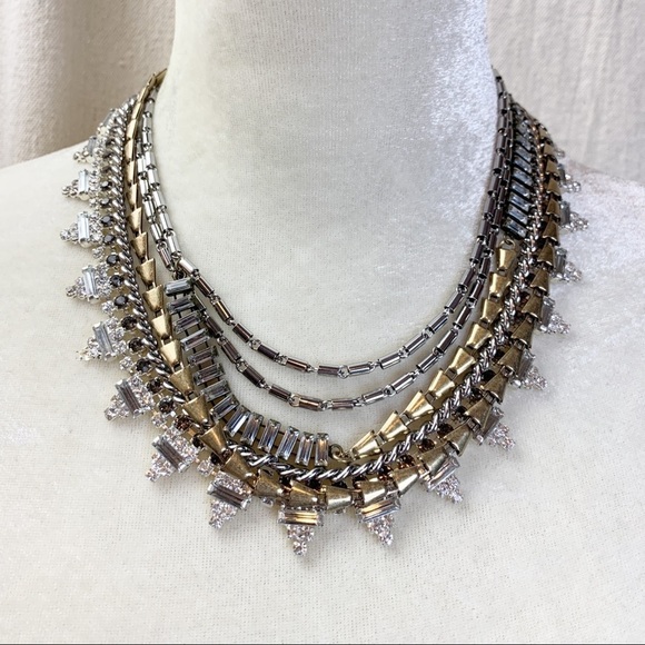 Stella & Dot Sutton Mixed Metal Necklace - Picture 1 of 10